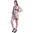thumbnail image 3 of Moomaya Robe Courte Imprimée pour Femmes, Manches Évasées, Coupe Droite, Robes pour Femmes, Vêtements d'Été Décontractés, 3 of 6