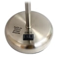 thumbnail image 2 of LimeLights Brushed Steel Stick Lamp with Charging Outlet and Fabric Shade 2 Pack Set, 2 of 9
