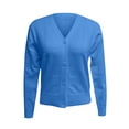 thumbnail image 3 of bbymog Women's Fashion Color Lapel Look Slimmer Sleeve Denim Jacket Blue M, 3 of 5