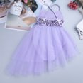 thumbnail image 4 of Oyolan Camisole à Sequins pour Filles, Robes de Danse Ballet, Jupe Tutu Violette 5-6, 4 of 7