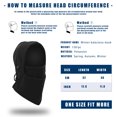 thumbnail image 4 of Windproof Balaclavas Mask Black Neck Warmer for Cycling Running Adjustable Masks Unisex, 4 of 6