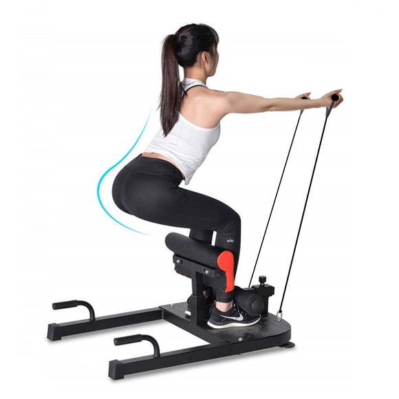 5 Star TD Banc Multifonction pour Squats Profonds avec 2 Poignées de Résistance pour l'Exercice, Appareil de Gym à Domicile 8 en 1 pour l'Exercice des Jambes, Exercices Abdominaux et Abdominaux, Redressements Assis, Push-Up, Entraînement pour Squats Profonds, Entraînement de Force