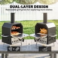 thumbnail image 4 of Outsunny 2-Layer Outdoor Pizza Oven with 12" Pizza Stone, Peel, 4 of 10