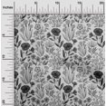thumbnail image 2 of oneOone Rayonne Tissu Gris Floral Rétro Robe Tissu Tissu Imprimé par la Cour 56 Pouces de Large, 2 of 5