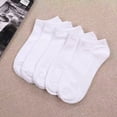 thumbnail image 2 of B91xZ Chaussettes Athlétiques Multipack pour Femmes Chaussettes de Course Athlétiques Fines pour Femmes Coupe Basse Invisibles avec Languette à Talon, Blanc Taille Unique, 2 of 4