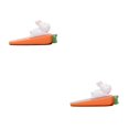 thumbnail image 1 of Thinsony Playful Animal Shaped Door Stopper Non for Slip Safety Cartoon for Office Door Seam Rabbit 2Set, 1 of 6
