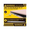 thumbnail image 3 of Compatible with MacBook Air 13.6 inch Case 2022 Model A2681 M2 Chip with Liquid Retina Display Touch ID, Protective Laptop Cover with Keyboard Cover Skin, 3 of 7
