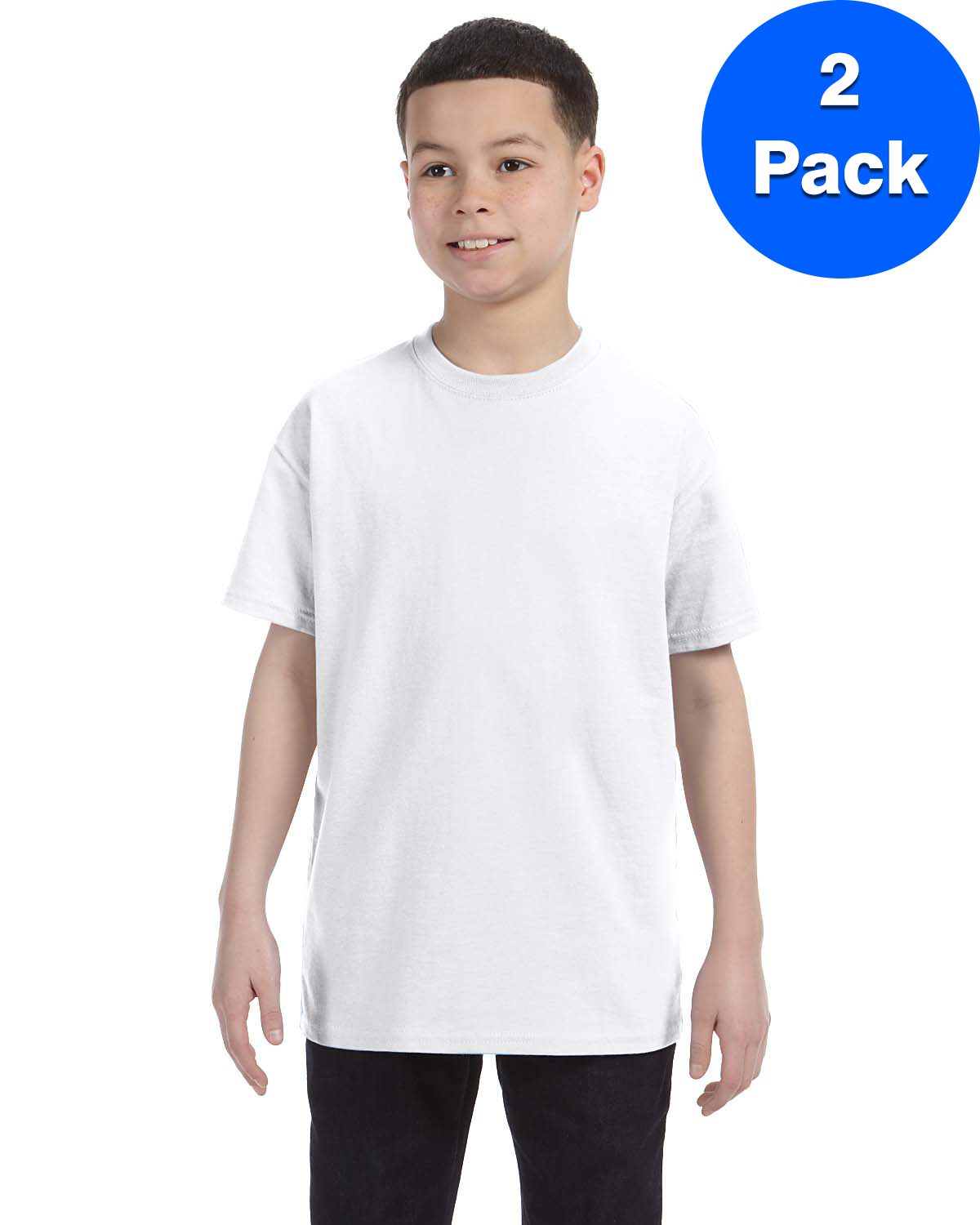 Hanes T-Shirt Jeunesse Authentic-T - 54500 (Lot de 2)