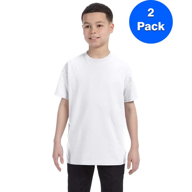 Hanes T-Shirt Jeunesse Authentic-T - 54500 (Lot de 2)