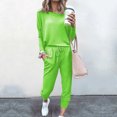 thumbnail image 3 of Mrat Womens Two Piece Set 2 Piece Jogging Sets Solid Polyester Long Sleeve Sweatsuits Sets Two Piece Track Suits Drawstring High Waist Pants Set Comfy Outfits N-Camouflage 3XL, 3 of 5