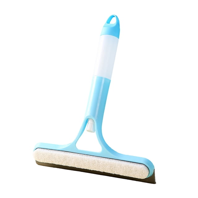 Binwennn Water Spray Glass Scraper Household Cleaning Tools Glass Cleaning Scraper For Bathroom Floor Multifunction Water Scraper Water Spray Brush For Window Glass Hand Washing Brush Bath Sponge with