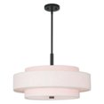 thumbnail image 1 of Livex Lighting Monroe Plafonnier Suspendu à 5 Lumières de 24 Po en Bronze Anglais, 1 of 2