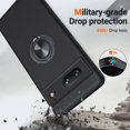 thumbnail image 3 of KOMI for Google Pixel 7 Case, Slim Fit Shockproof Protective Case for Pixel 7, Military-Grade Drop Protection with Ring Kickstand [Magnetic Car Mount Feature] Case for Google Pixel 7-Black, 3 of 5