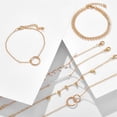 thumbnail image 4 of Charme Mode Femmes Acier Inoxydable Lots Style Manchette Ouverte Bracelet Jonc Chaîne, 4 of 9