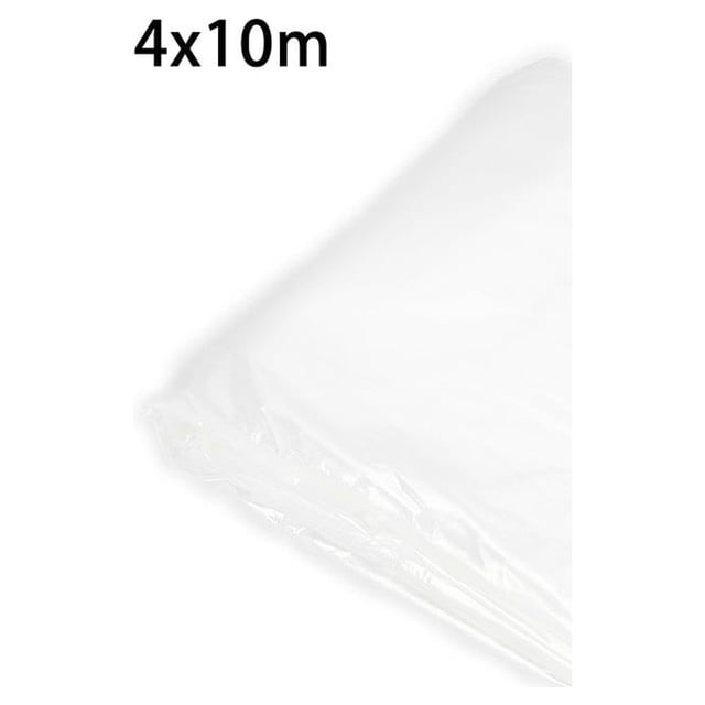 Transparent Plastic Greenhouse Poly Film Polytunnel Hot House Cover Various L