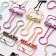 thumbnail image 1 of Becaristey Multi-Tailles Coloré Ajouré Classeur Notes Pinces Lettre Trombone Bureau Argent P 1Ensemble, 1 of 6