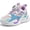 Pink, variant on BABAYA Boys Girls Athletic Shoes Easy on Jogger Sneakers With Rotating Buckle for Little Big Kids