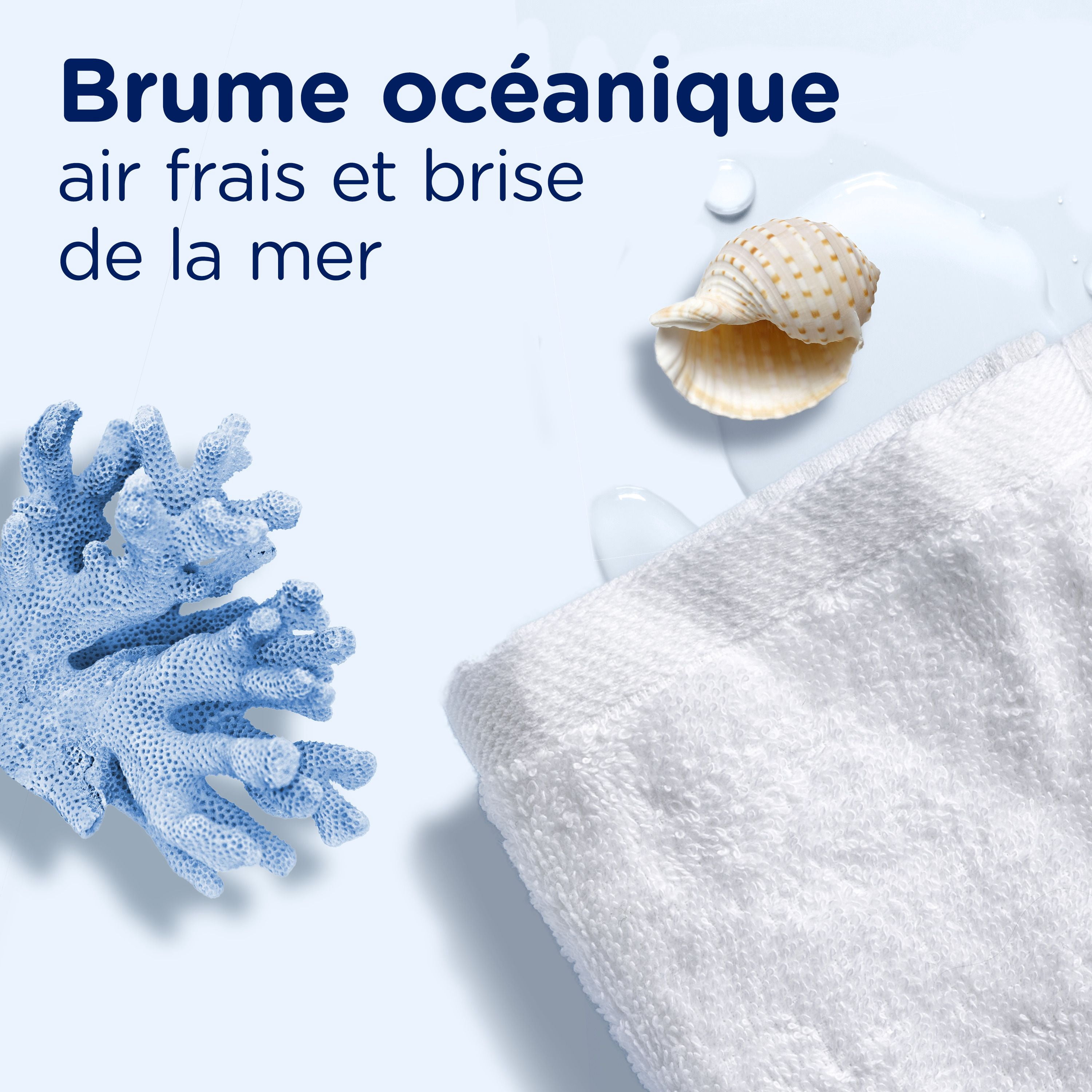 Perles rehausse-parfum pour lessive Downy Léger, parfum Brume océanique, perles pour les tissus pour la lessive, conçues pour être douces avec une légère bouffée de parfum, sans parfums prononcés