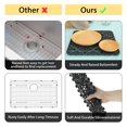 thumbnail image 4 of Silicone Sink Mat Protector 15.74x10.62inch Anti-Slip Kitchen Sink Mat Grid Heat-Resistant Sink Grid Protecting Mat, 4 of 9