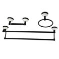 thumbnail image 1 of Victorian Bathroom Accessory Set, Matte Black - 3 Piece, 1 of 1