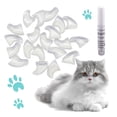 thumbnail image 1 of Cat Nail Caps Kit with Glue 18ml for Indoor/Outdoor Use - 20 Soft Rubber Caps for Pet Nail Durable TPR Material Safe Pet Care Platform Competitive Title 20PCS, 1 of 6