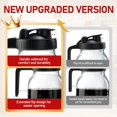 thumbnail image 2 of Cold Brew Coffee Maker with V-Shaped Lid, 64oz Iced Coffee Maker with Stainless Steel Filter, BPA Free Sturdy Cold Brew Pitcher for Coffee, Iced Tea, Sun Tea, Lemonade, 2 of 6