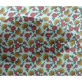 thumbnail image 4 of oneOone Viscose Chiffon Fabric Leaves & Floral Block Decor Fabric Printed BTY 42 Inch Wide, 4 of 4