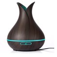 thumbnail image 1 of 400ml Mist Air Humidifier Ultrasonic Aroma Essential Oil Diffuser Wood-Grain 7 Color Changing Light 4 Time Setting_Dark Wood color, 1 of 1