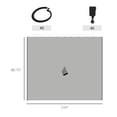 thumbnail image 3 of Outsunny 10' x 10' Universal Gazebo Sidewall Set with 4 Panels, Hooks/C-Rings Included for Pergolas & Cabanas, Light Grey, 3 of 10