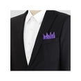 thumbnail image 4 of INSPIRE CHIC Men's Halloween Pocket Squares Pre Folded Triangles On Card Suit Handkerchief Purple One Size, 4 of 4