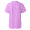thumbnail image 5 of TSADFHJI Tuniques pour Femmes à Encolure Carrée T-Shirt Imprimé à Manches Courtes à Col Rond pour Femmes Haut Blouse TTTG Violet, 5 of 5