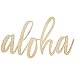 thumbnail image 3 of Koyal Wholesale Aloha Bar Sign, Scripted Laser Cut Wood Sign for Tropical Bar Table, Hawaiian Luau, Bridal Shower, 3 of 4