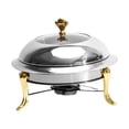 thumbnail image 2 of simhoa Réchaud à Alcool de Camping, Casserole Ronde Anti-Brûlure, Petite Poêle Alimentaire Or 20 cm, 2 of 8