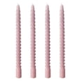 thumbnail image 1 of 9.84in 4-Pack Taper Candles - Odorless Mixed Wax Wedding/Party Decoration Set (Pink)​, 1 of 6