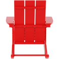 thumbnail image 3 of Palms Modern Adirondack Plastic Outdoor Rocking Chairs (Set of 4), 3 of 8