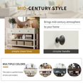 thumbnail image 4 of 50" Solid Wood Console Table Sofa Table with Storage Drawers and Bottom Shelf Entryway Table for Entry Hallway Foyer Sofa Couch Table, Antique White, 4 of 8