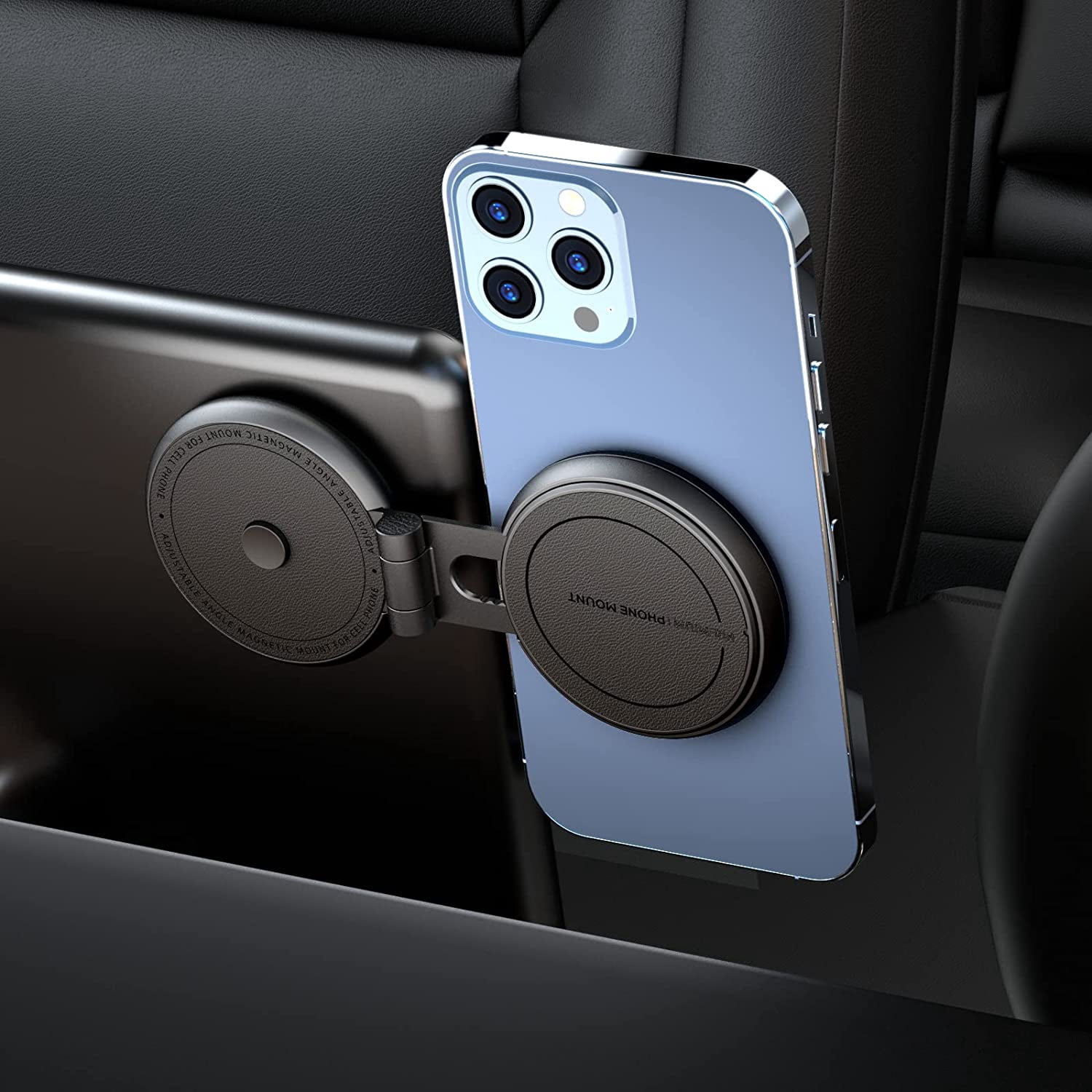 Innotech Magnetic Phone Holder for Car - Tesla Model 3/X/Y/S Accessories Phone Mount - Magsafe Compatible with iPhone 14/13/12 and Samsung Cell Phones Car Holder