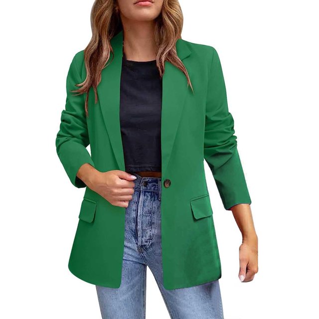 CEHVOM Mode Femmes Col Rabattu Manches Longues Manteau Cardigan Blouse Décontractée Liquidation