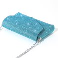 thumbnail image 4 of Sac Pochette Enveloppe à Strass Chaîne Pailletée Sac de Soirée Sac à Main pour Femme (Vert), 4 of 10