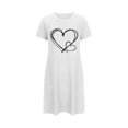 thumbnail image 4 of Cameland Chemises de Nuit à Manches Courtes pour Femmes Grande Taille, Douces et Confortables, Chemise de Sommeil Décontractée à Imprimé, Robe de Nuit pour Femmes, 4 of 4