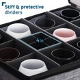 thumbnail image 4 of StorageBud Ensemble de Rangement pour Verres à Vin avec Séparateurs, Coque Rigide et Empilable, Contient 12 Verres à Vin, Contenants de Rangement pour Vaisselle Rembourrés en Toute Sécurité avec Poignées et Fermetures Éclair pour le Transport, 4 of 7