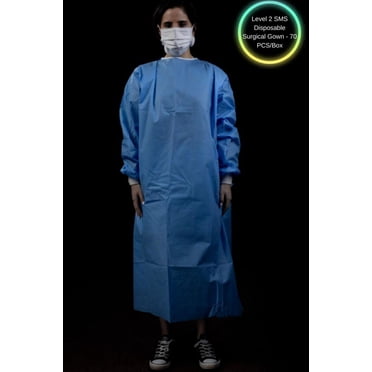 Level 2 SMS Disposable Surgical Gown - 70 PCS/Box for $115.50 - (Wholesale $1.65/Pcs)