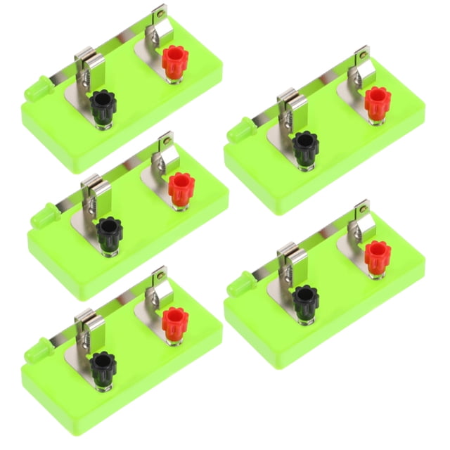 Milisten 5Pack Single Throw Switch Plastic And Copper For Physics Class Beginners Lower Circuit Kit