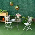 thumbnail image 2 of Outsunny Table de Salle à Manger de Jardin en Métal, Table de Patio Extérieure, 47,25 Pouces x 31,5 Pouces, 2 of 10