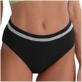 thumbnail image 1 of String en Coton Respirant pour Femme, Sans Coutures, Taille Basse, Culotte Triangulaire, sous-Vêtement de Compression, sous-Vêtement pour Femme, Culotte en Coton, Noir, M, 1 of 8