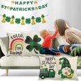 thumbnail image 3 of Jusqu'à 65 % de Réduction SMihono Décorations de la Saint-Patrick Housses de Coussin 18x18 Ensemble de 4 pour Irlandais, 3 of 9