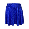 thumbnail image 3 of LUOGENLI Dress Children's Sequin Cheerleading Skirt with Cut Design Versatile Dance Short Dress for Performances and Events Maxi Skirt with Slit Boho Blue M, 3 of 3