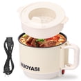 thumbnail image 1 of LOVEVER Electric Hot Pot with Over Heating and Dry Burning Protection Nonstick Electric Ramen Cooker 1.8L 450W Electric Pot Portable Hot Pot Electric Cooker for Ramen Steak Fondue Soup, 1 of 10