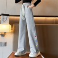 thumbnail image 2 of CHUANK Spring Girls‘ Pants Mid Sized Child Kids‘ Loose And Versatile Casual Kids‘ Sweatpants Sizes 4-5 Years, 2 of 5