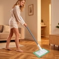thumbnail image 4 of Pressure Clamping Floor Wiper with Automatic Cloth Change System and Reusable Microfiber Towels for Effortless Cleaning, 4 of 5